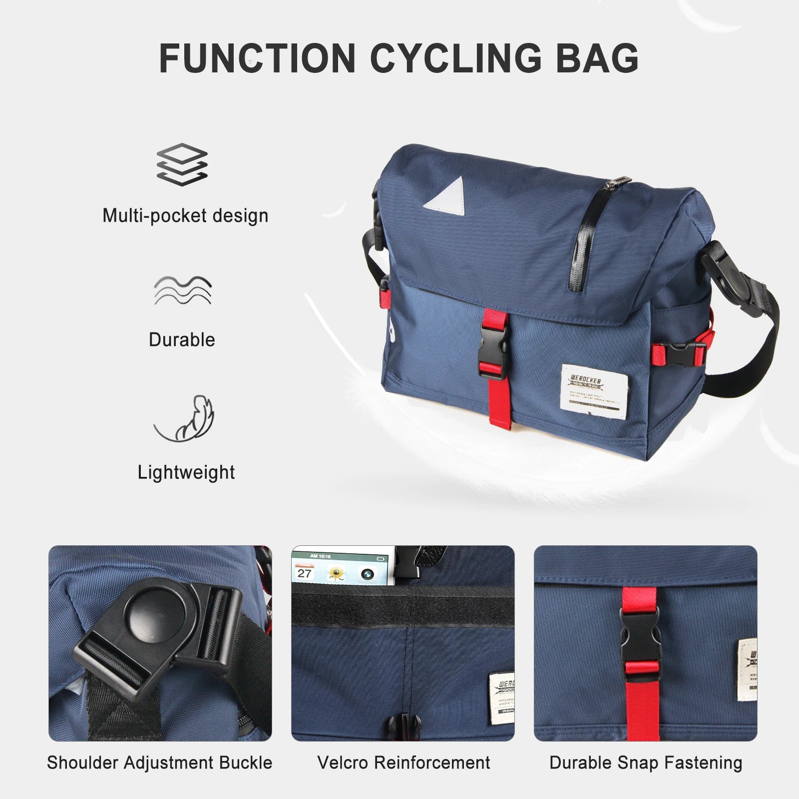BJLFS Messenger Bag — Anti-Theft Crossbody Sling for Casual Use