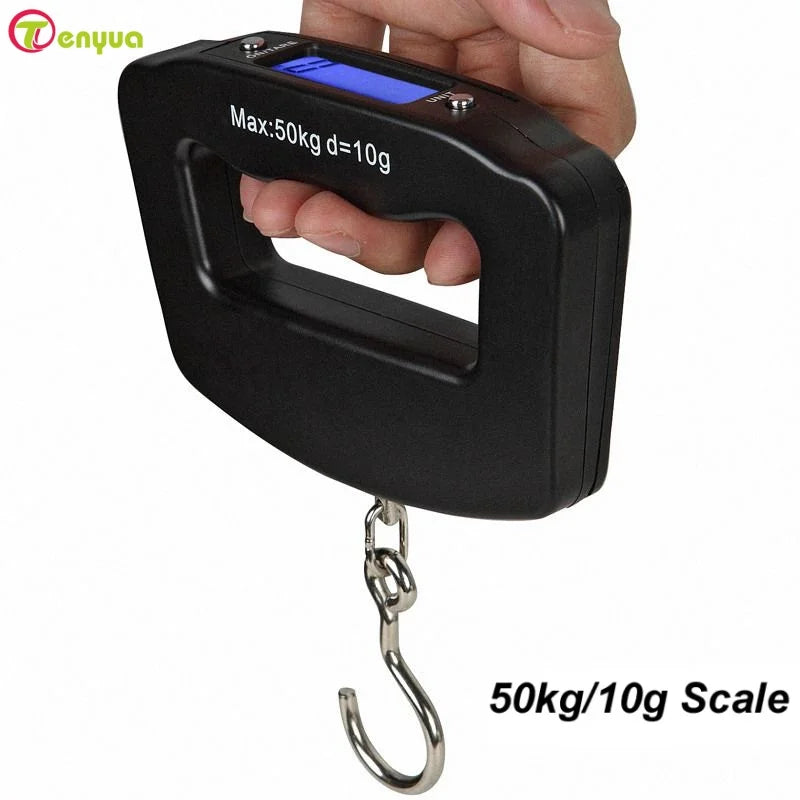 Digital Luggage Scale — Portable Suitcase Weight Checker with Backlight
