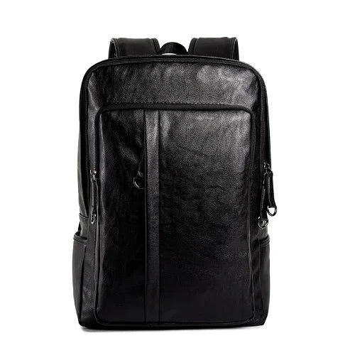 yagelais Men's Leather Backpack — Large Capacity Laptop Bag for Travel