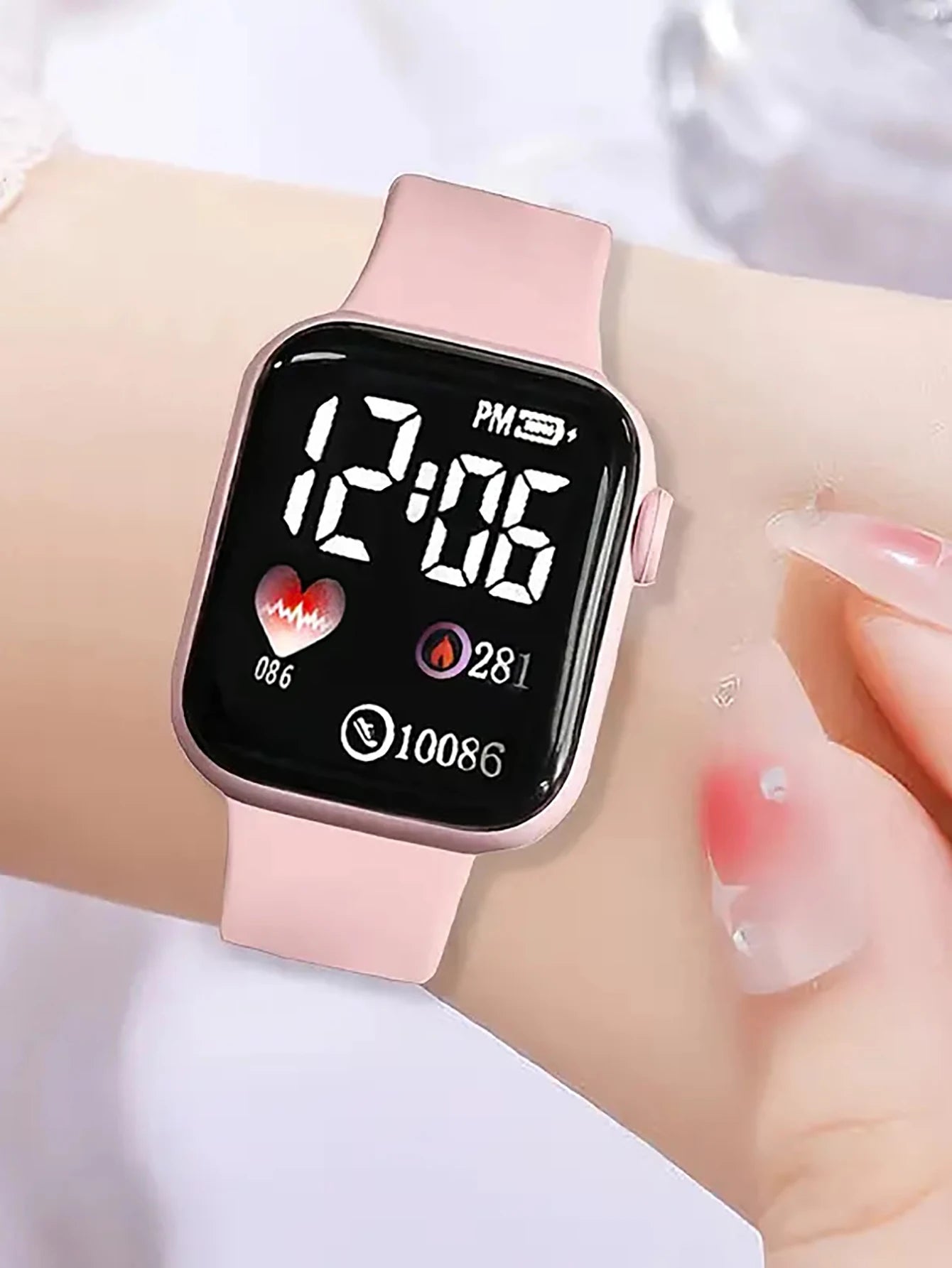 Digital Watch and Butterfly Accessory Set — Fashionable Gift Set