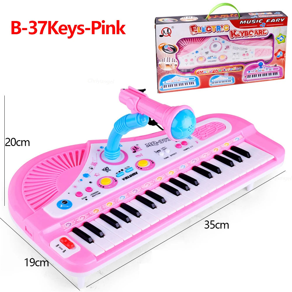 Chriyungel 37-Key Electronic Piano — Musical Learning Toy with Microphone