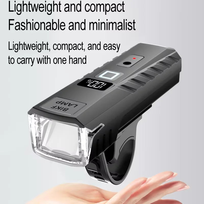 USB Rechargeable Bike Light — Auto Sensing LED Headlight for Night Riding