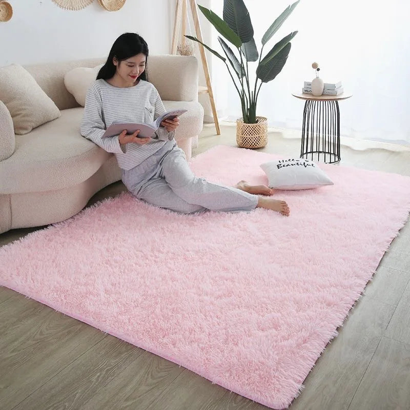 FORSWAN Rainbow Kids Area Rug — Soft Colorful Bedroom Floor Mat