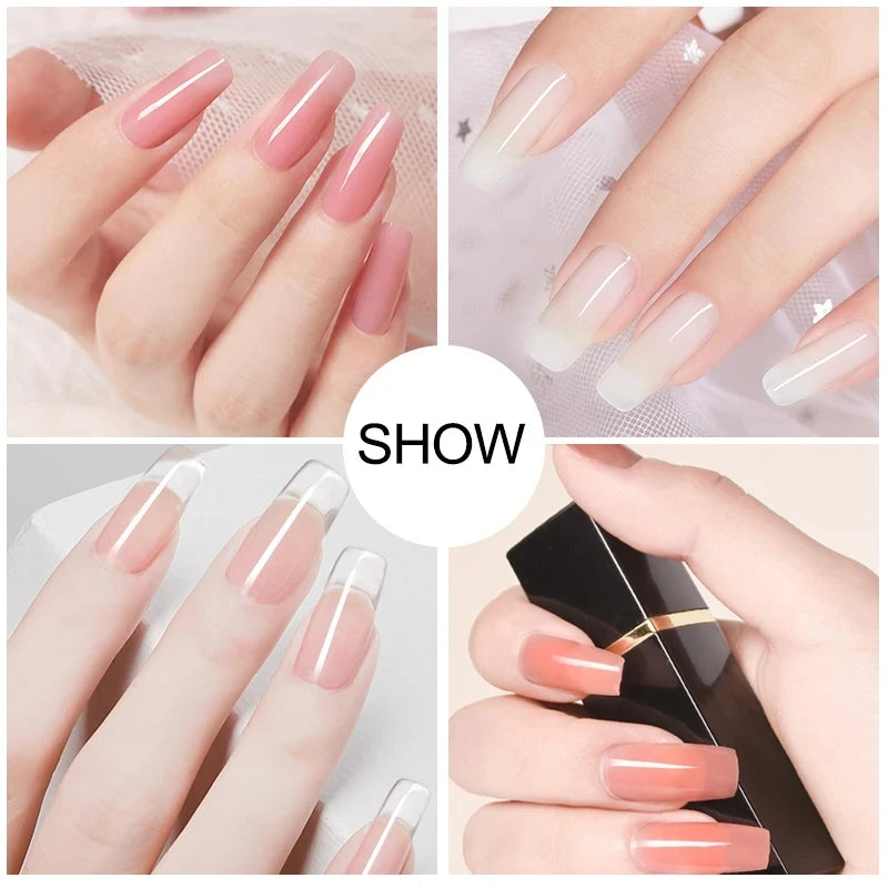 LNWPYH Poly Extension Nail Gel Kit — Professional UV LED Nail Building Set