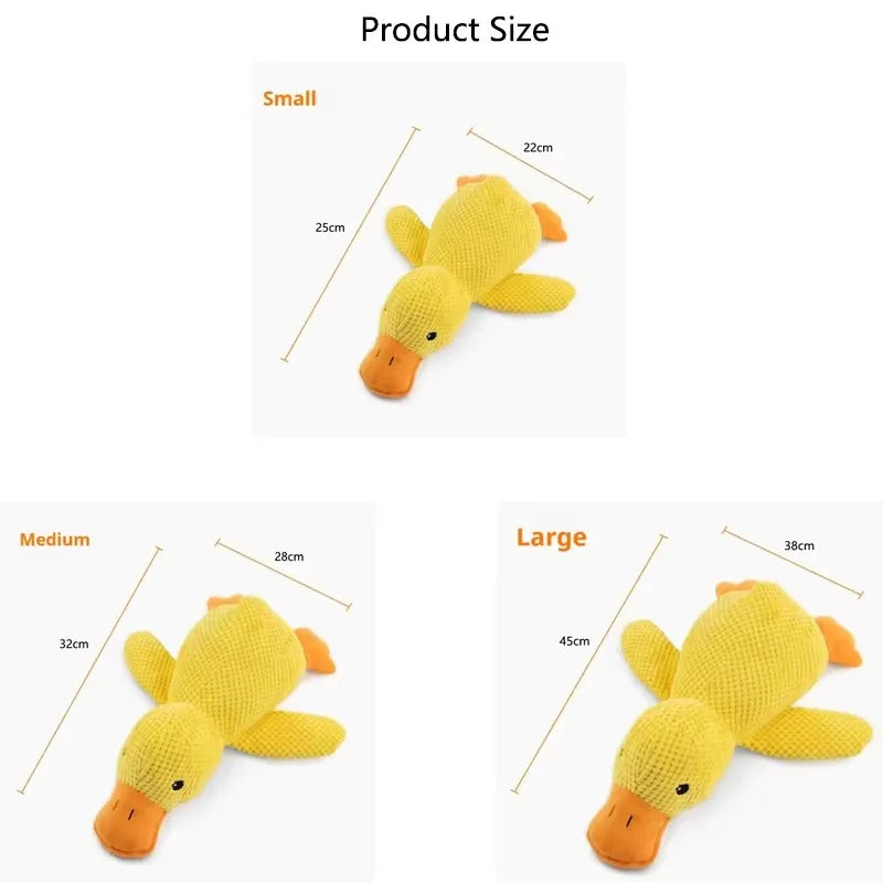 Interactive Plush Duck Squeak Toy — Boredom Relief for Dogs