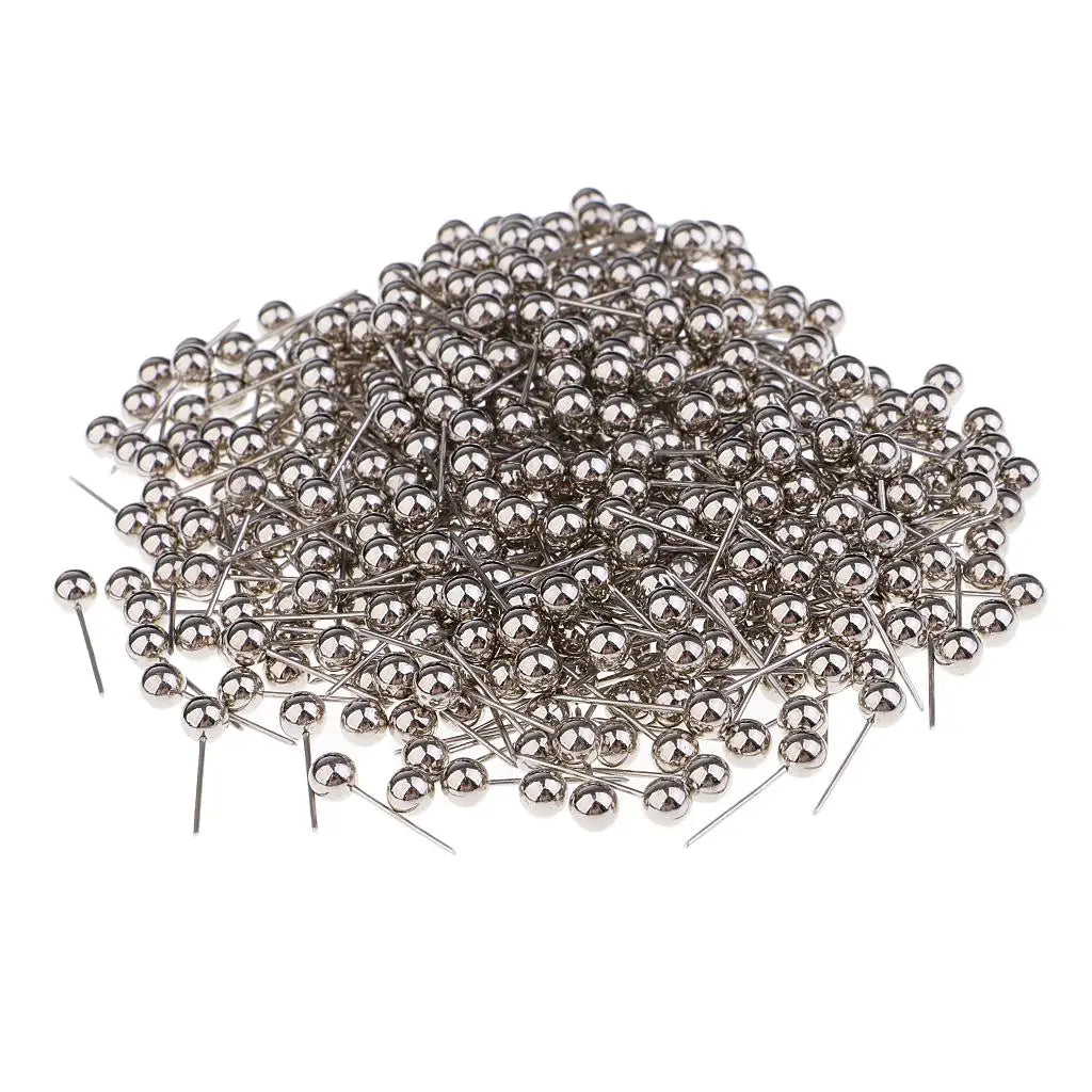 Metal Bead Head Push Pins — 400 Piece Set for Notice Boards & Crafts