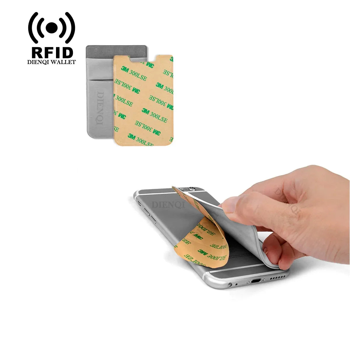 KEEBREAK Minimalist Slim Mini Wallet — Compact Elastic Card Holder