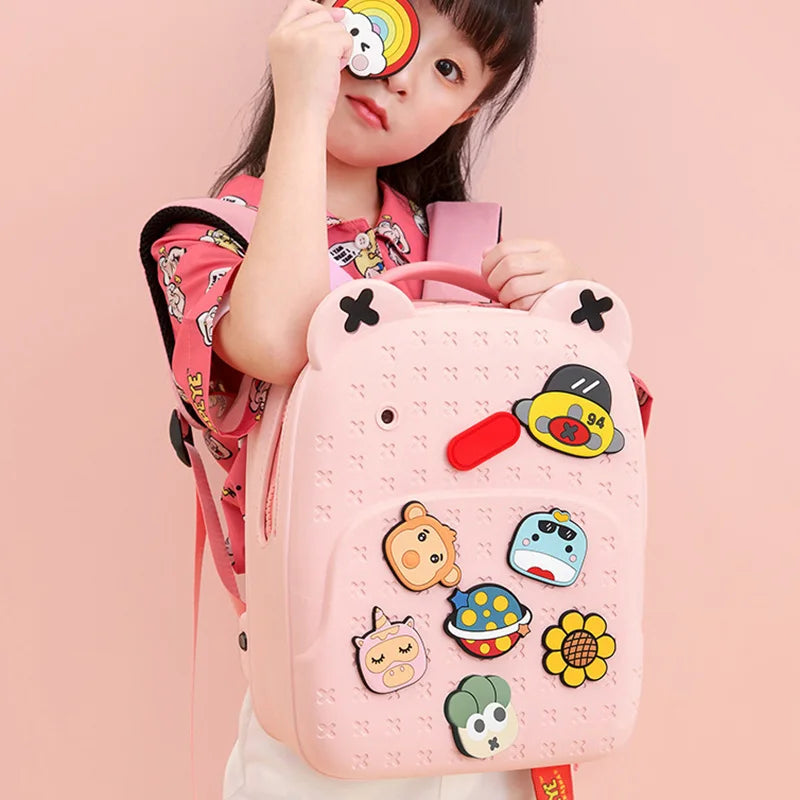 AWINPOP Kids Kawaii Backpack — Waterproof EVA School Bag for Boys and Girls