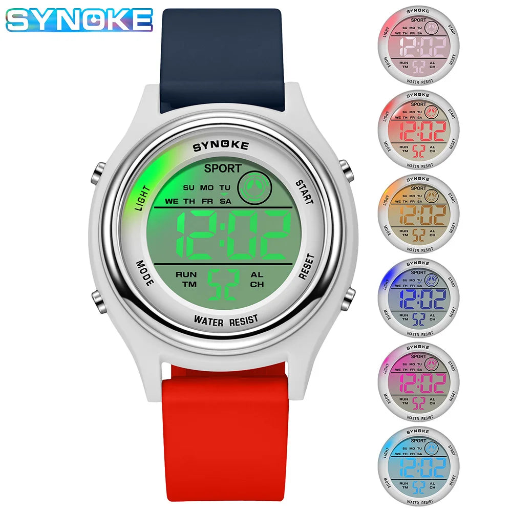 SYNOKE Kids Digital Sport Watch — Waterproof Electronic Timepiece with Backlight