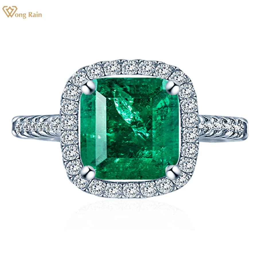 Wong Rain Emerald & Paraiba Tourmaline Ring — Vintage 925 Sterling Silver Jewelry