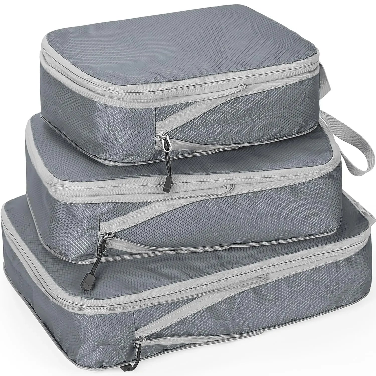 Travel Luggage Organizer Set — Compression Packing Cubes for Suitcases