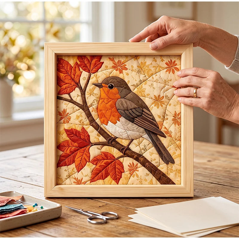 DIY No-Sew Fabric Art Kit — Patchwork Handcraft Set for Home Decor