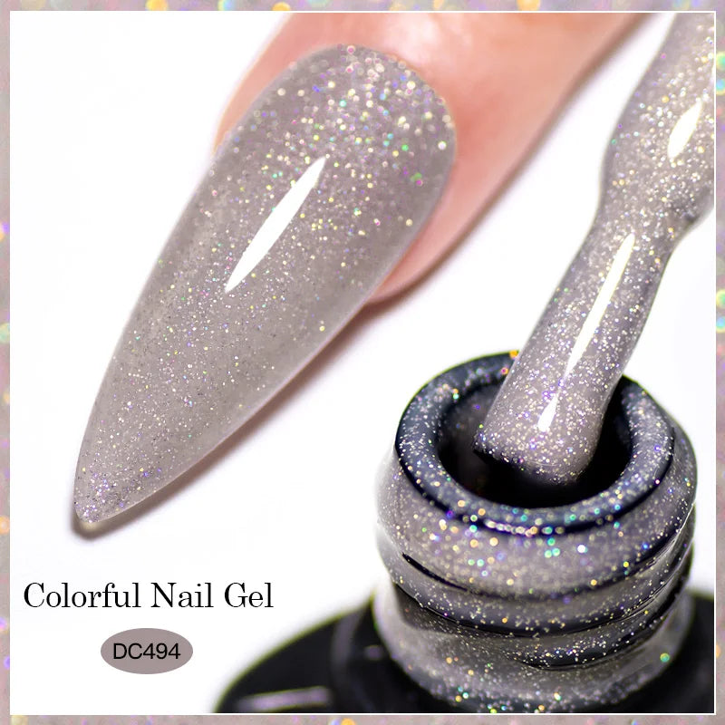 Mtssii Reflective Glitter Gel Nail Polish — Sparkling Holographic Effect