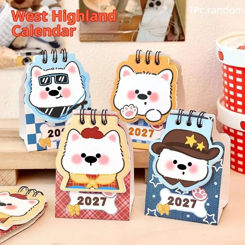 eelhoe 2027 Sheep Shaped Desk Calendar — Cute Mini Desktop Planner