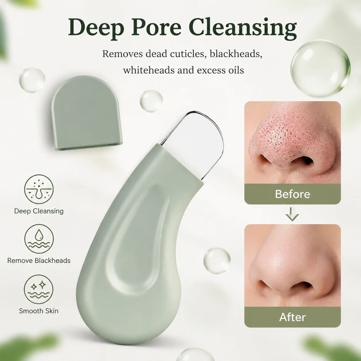 Stainless Steel Blackhead Remover — Deep Cleansing Facial Skin Care Tool