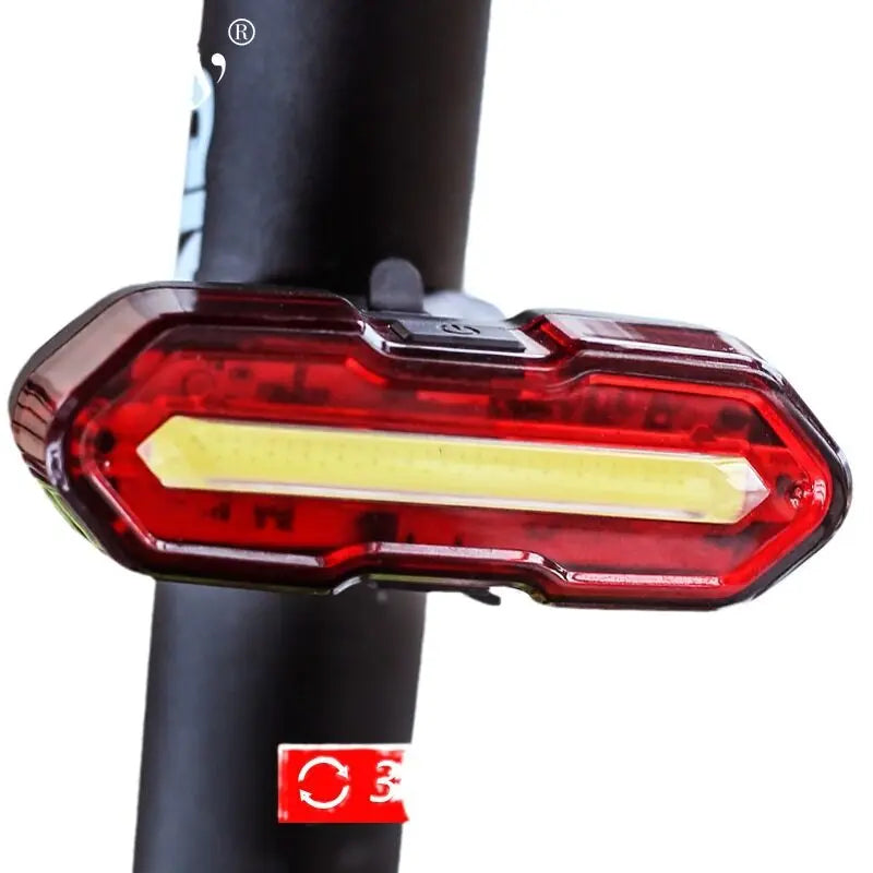 OFFBONDAGE USB Rechargeable Bike Tail Light — High-Visibility Night Riding Accessory