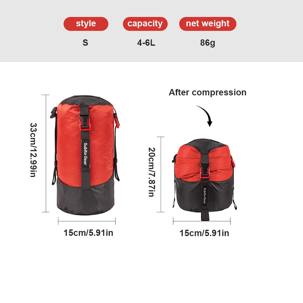 Ultralight Compression Stuff Sack — Water-Resistant Gear Organizer