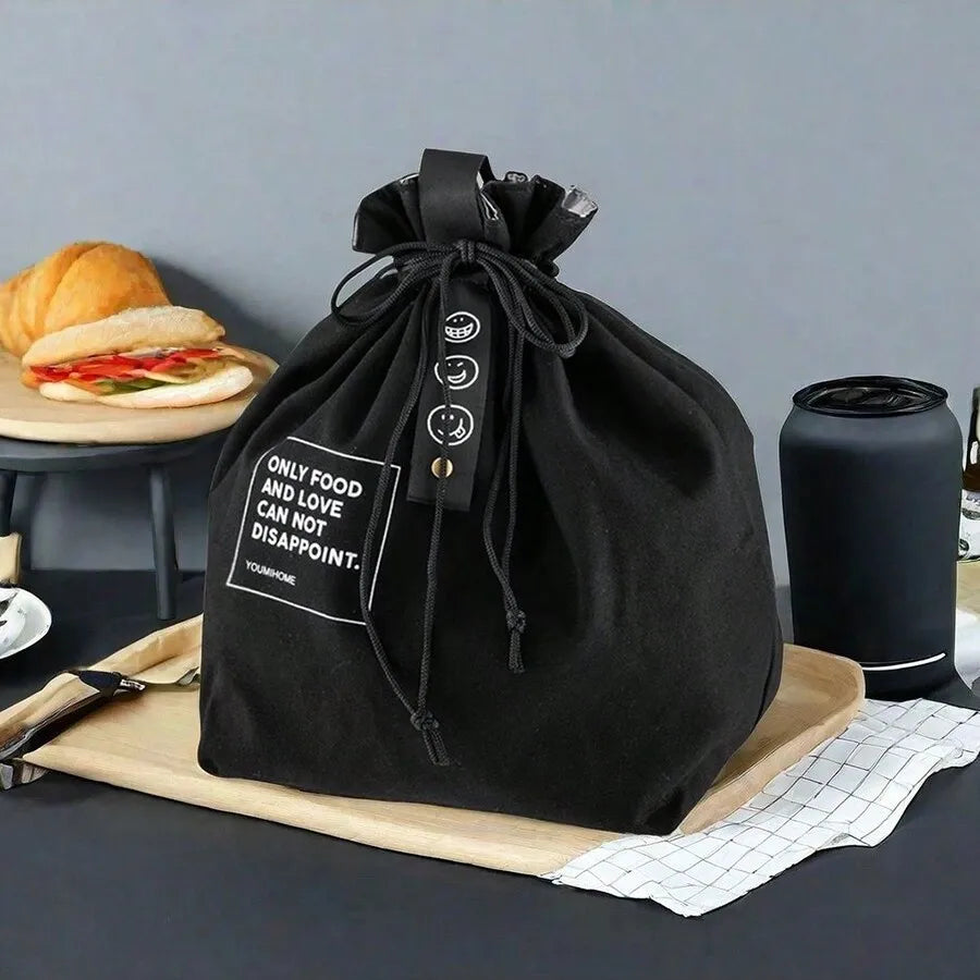 Insulated Double Layer Lunch Bag — Portable Thermal Food Storage