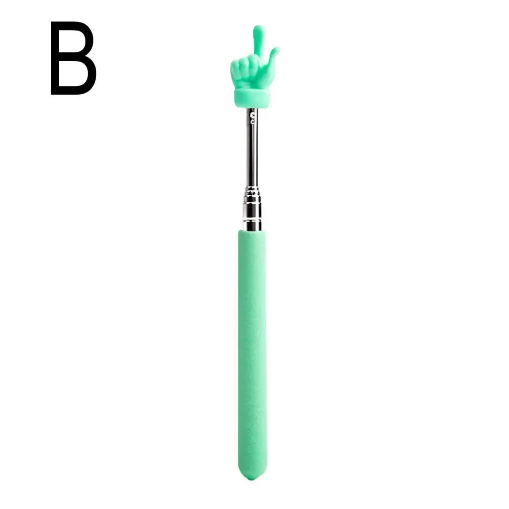 Retractable Telescopic Teacher Pointer — Non-Slip Steel Classroom Stick