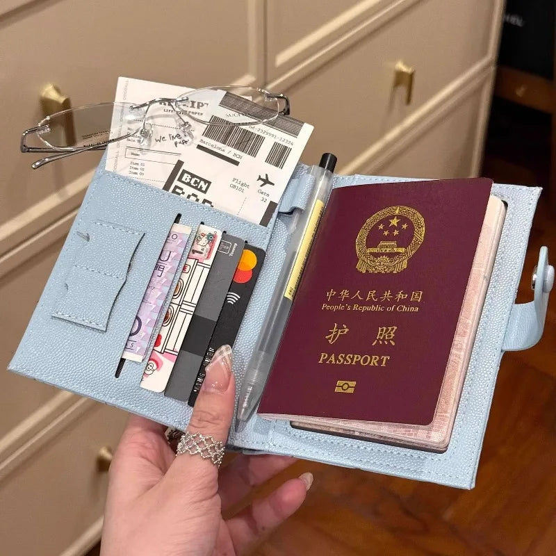 macroupta Multi-functional Passport Holder — Leather Travel Wallet & Card Case