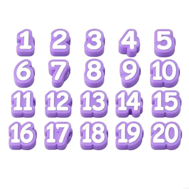 Numbered Pencil Organization Labels — 20 Piece Acrylic Set for Classroom Tracking