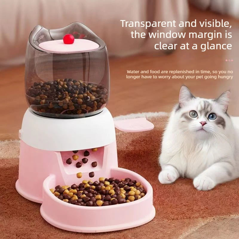 Automatic Pet Food Dispenser — Large Capacity Foot Pedal Feeder
