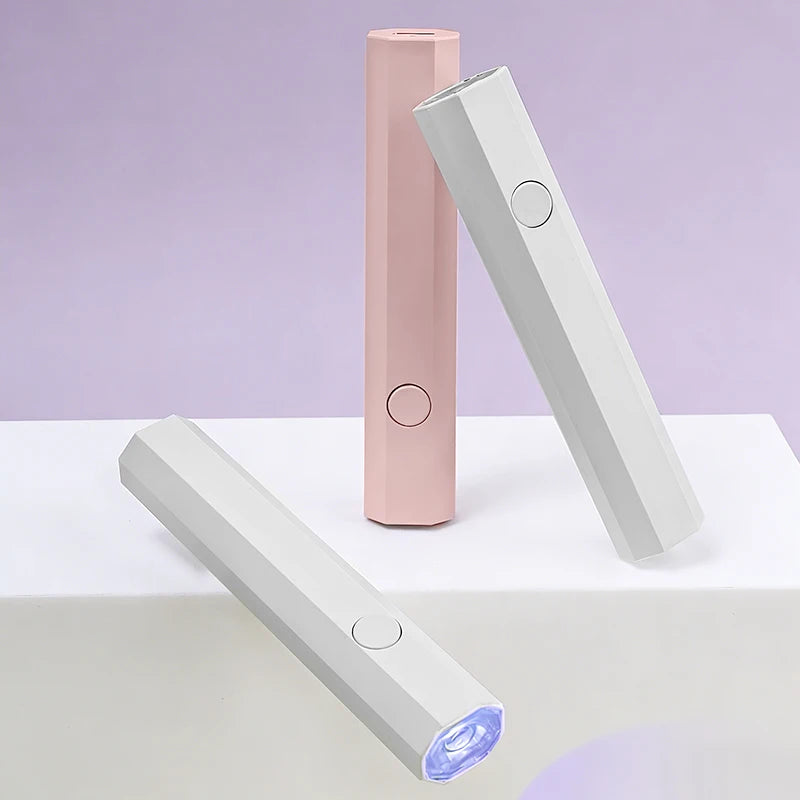 Handheld UV/LED Nail Lamp — Rechargeable Gel Polish Dryer with Stand