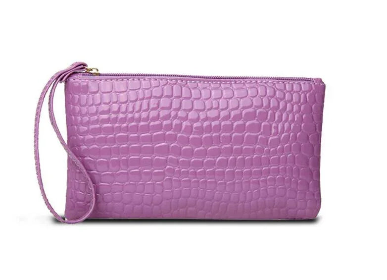 eTya Women's PU Leather Wristlet — Compact Coin Purse & Card Holder