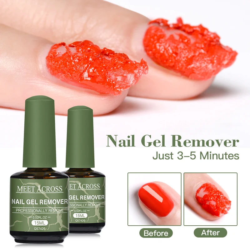 MEET ACROSS Nail Primer and Dehydrator — Fast Air Dry Base Gel for Long Lasting Manicures