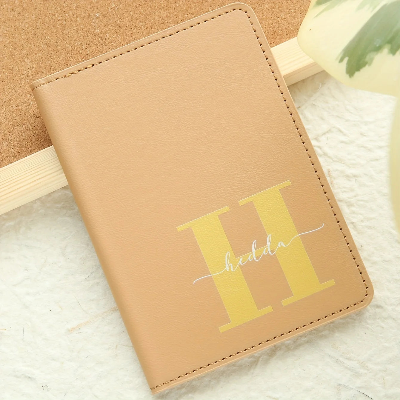 Personalized Passport Cover — Custom Monogram Travel Accessory