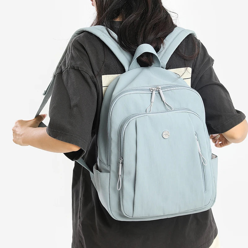 Ahidd Fashion Nylon Daypack — Water Resistant School Bag for Women