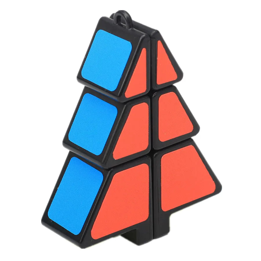 Christmas Tree Shaped Magic Cube — Mini Puzzle Pendant & Holiday Gift