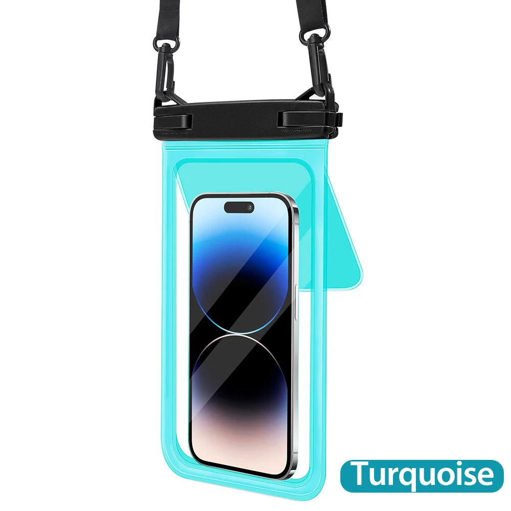 ANKNDO Double Bag Waterproof Phone Pouch — IPX8 Dry Bag with Lanyard