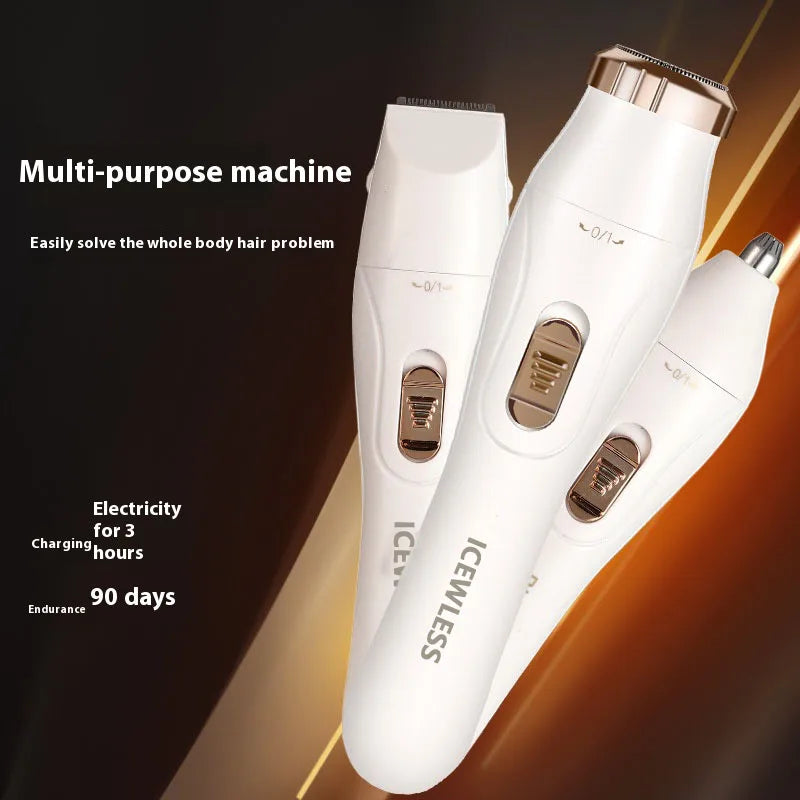 Electric Epilator for Women — Portable Body Hair Trimmer for Face and Legs