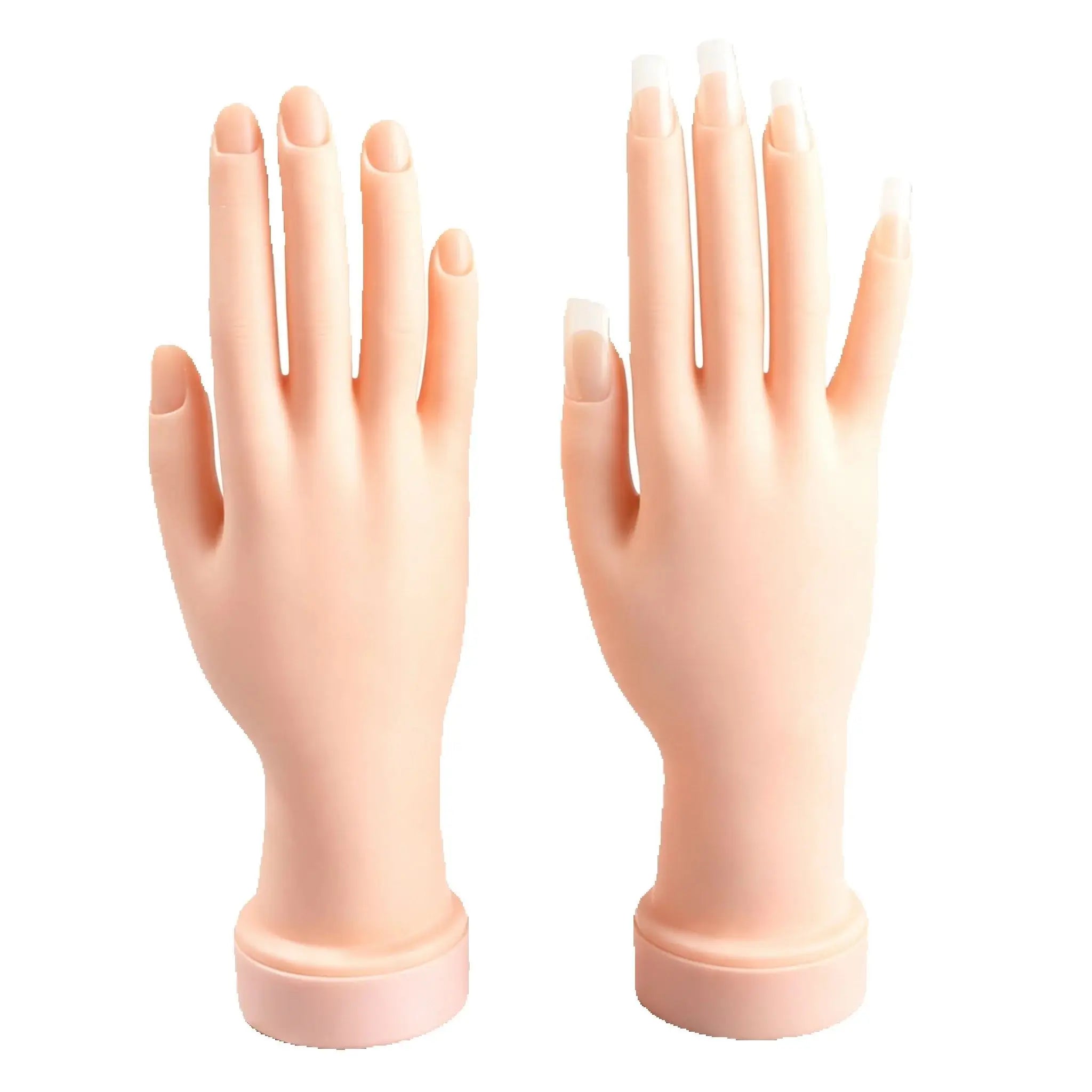 Houselin Flexible Nail Practice Hand — Realistic Silicone Mannequin for Manicure Training