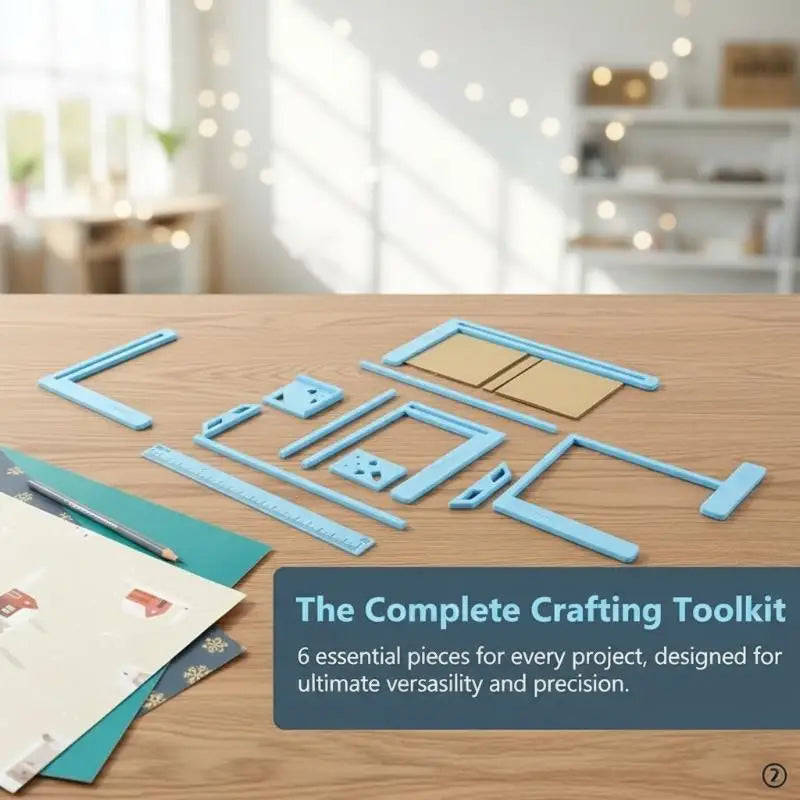 6-Piece Bookbinding and Scrapbooking Tool Kit — DIY Craft Set for Planners