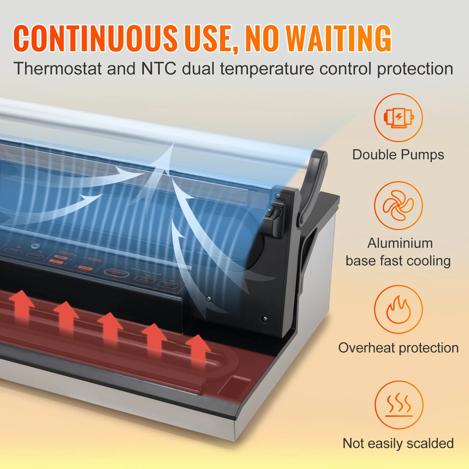 SucceBuy Commercial Vacuum Sealer Machine — Automatic Food Packaging System