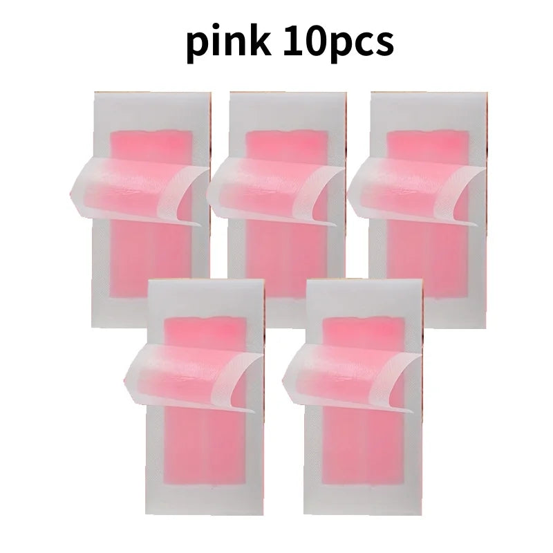 Professional Wax Hair Removal Strips — Double-Sided Paper for Body and Face