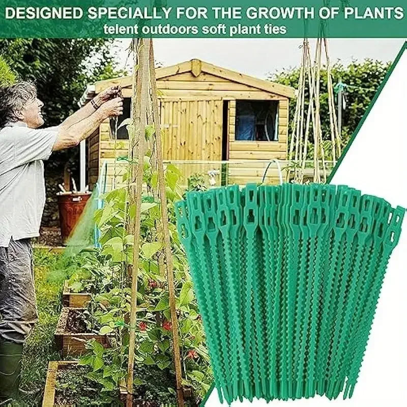 Garden Cable Ties — Adjustable Plant Support