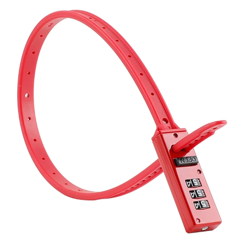 Adjustable Zip Tie Cable Lock — Multi-Purpose Combination Security Lock