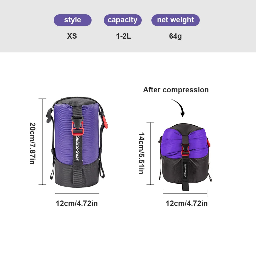 Ultralight Compression Stuff Sack — Water-Resistant Gear Organizer