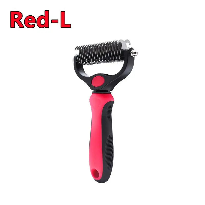 Pet Deshedding Brush — Professional Fur Remover & Knot Cutter
