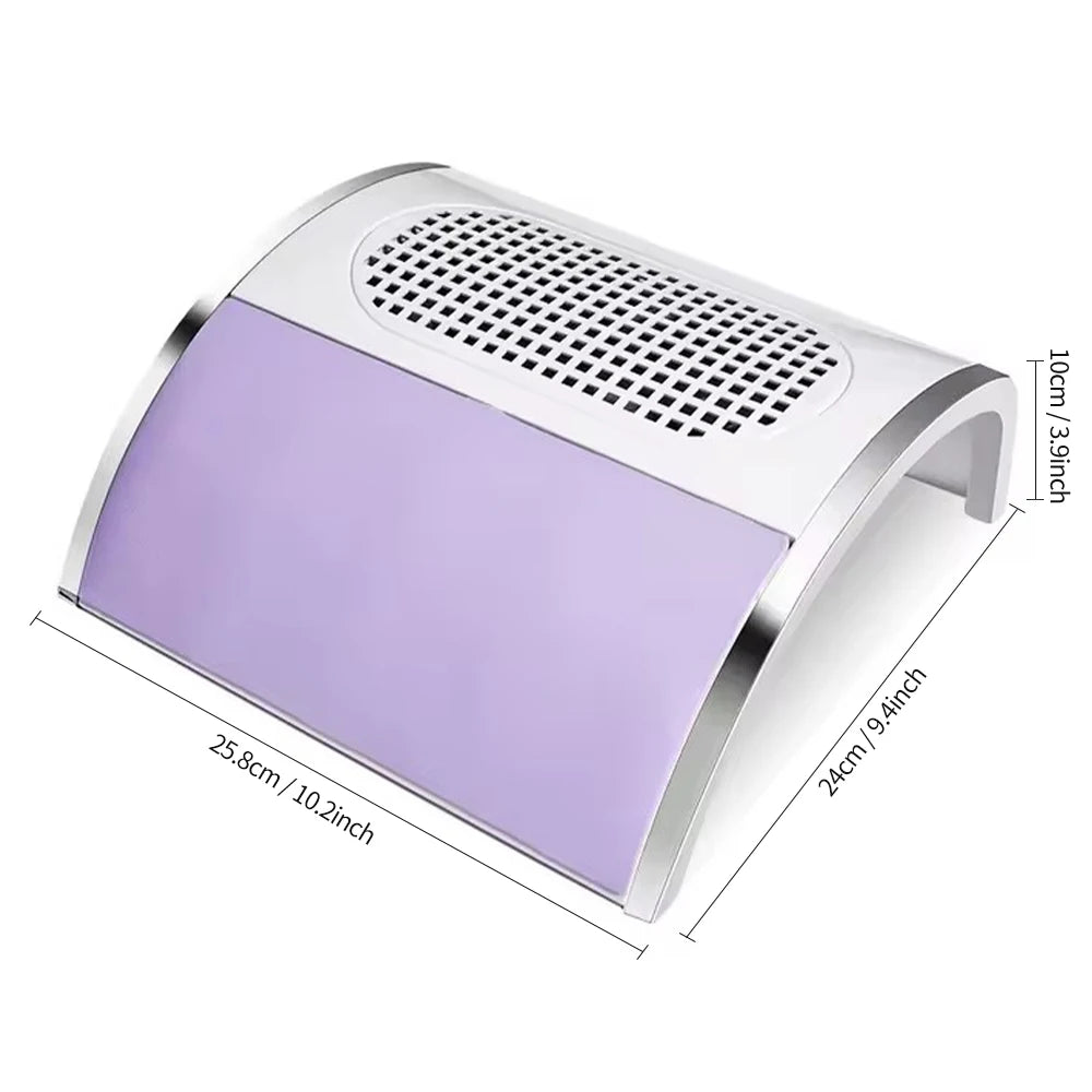 LULAA Nail Dust Collector — High Power Vacuum with Dual Fans