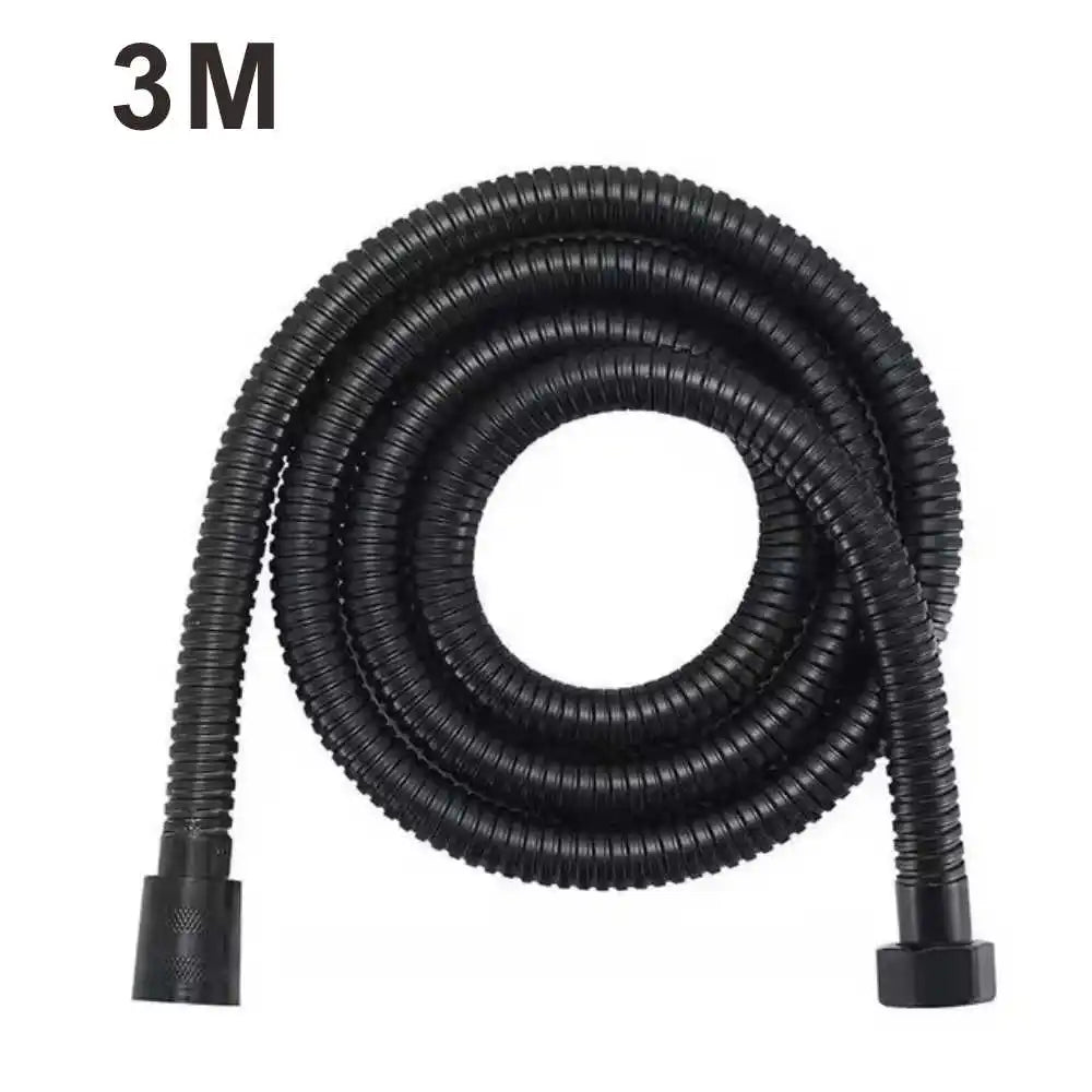 High Pressure Handheld Shower Head & Stainless Steel Hose — Flexible Bathroom Extension