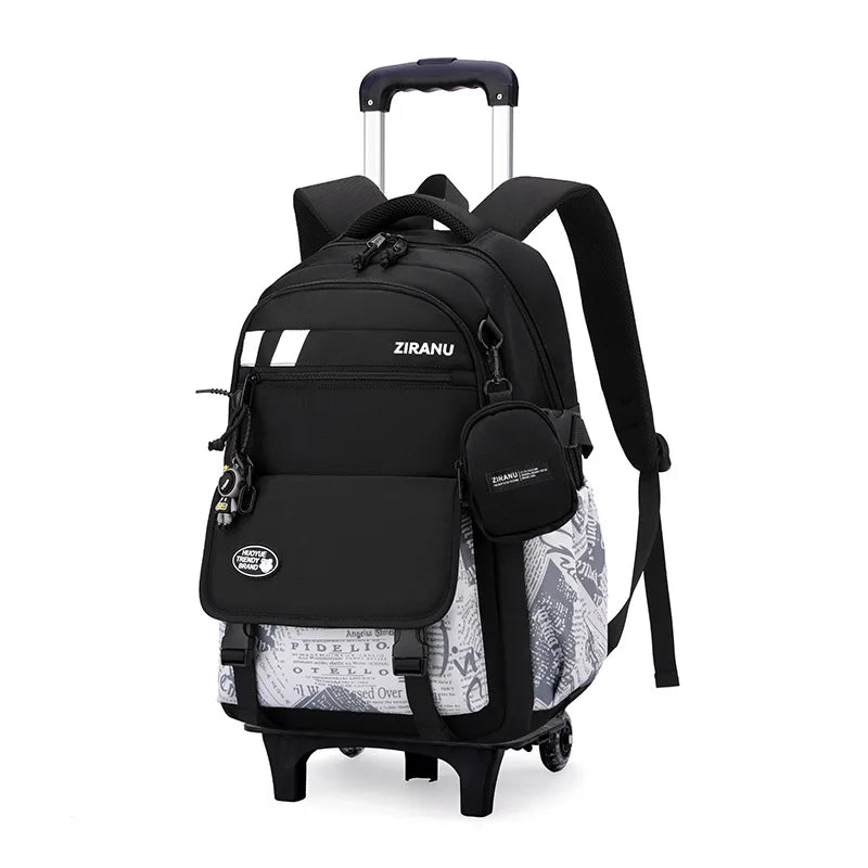 Children's Wheeled School Backpack — Rolling Trolley Bag for Students