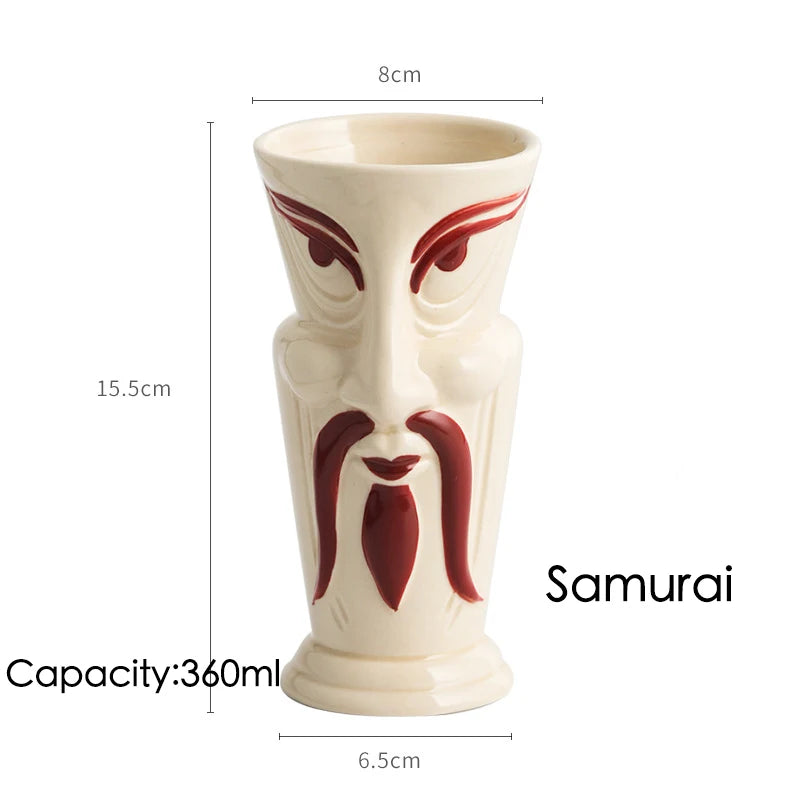 cocktailgeek Ceramic Tiki Mugs — Tropical Sculptural Drinkware for Home Bars