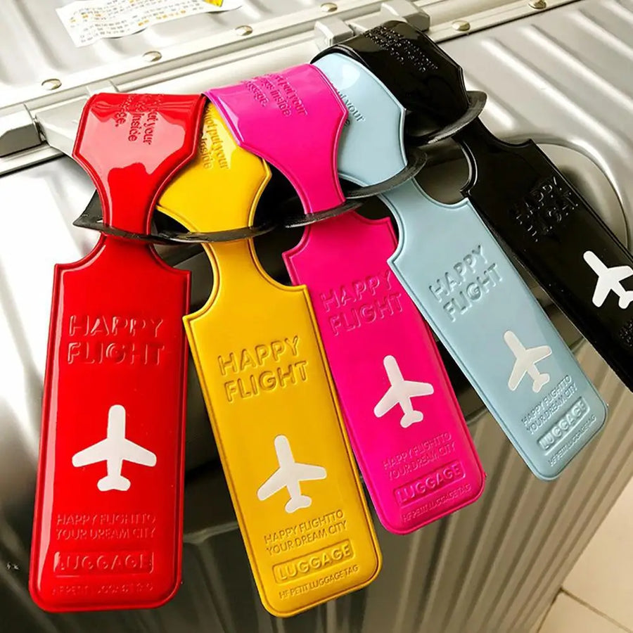 Travel Luggage Tag Holder — Waterproof Suitcase ID Label for Baggage