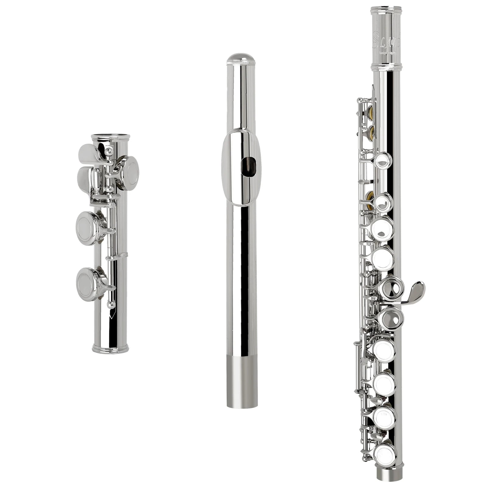 SLADE Professional C Key Transverse Flute — 16 Closed Hole Concert Instrument