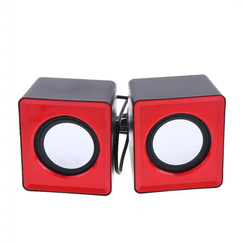 KOQZM USB Computer Speakers — Stereo LED Audio System with Built-in Microphone