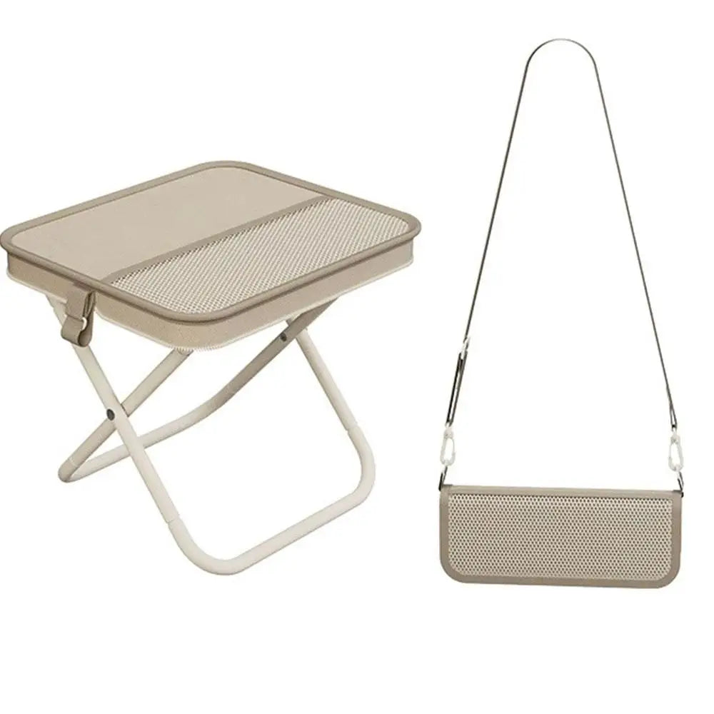 Folding Camping Stool with Crossbody Bag — Ultra Light Portable Seat